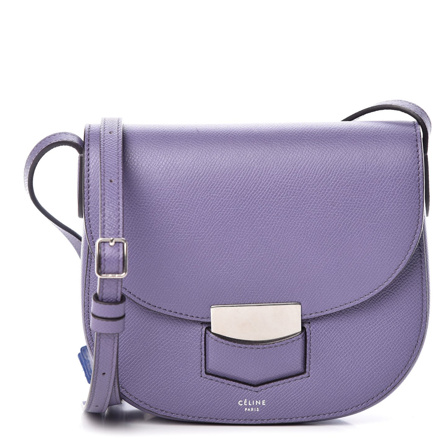 Grained Calfskin Small Trotteur Amethyst