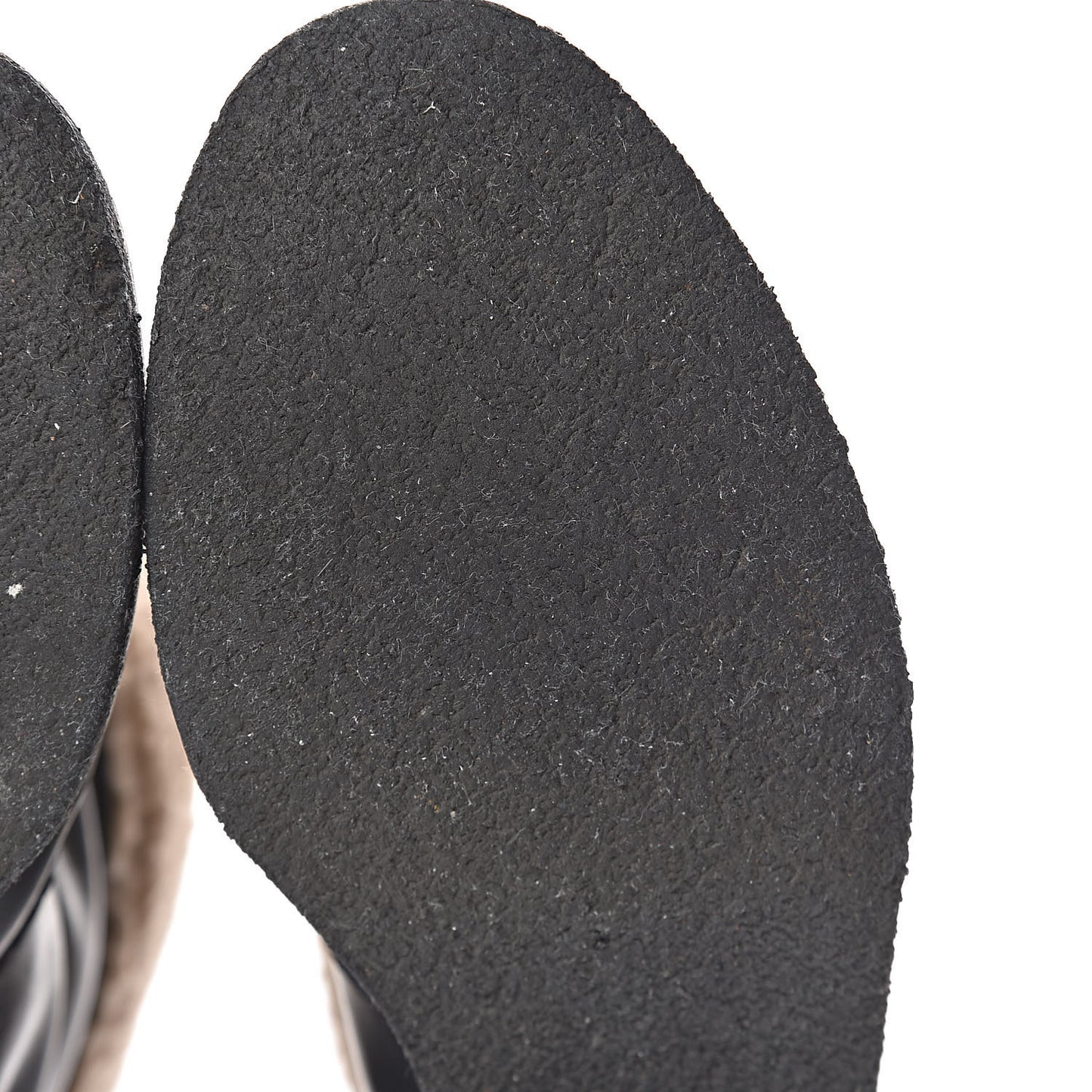 Shearling Calfskin Short Boots 37 Black