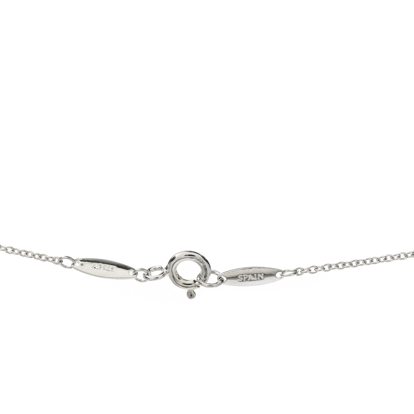 Sterling Silver 16mm Elsa Peretti Open Heart Pendant Necklace