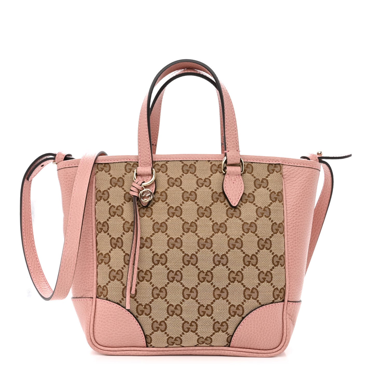 Monogram Small Bree Tote Beige Soft Pink