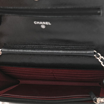 Chanel Caviar Quilted Wallet On Chain WOC Black 5 of 13