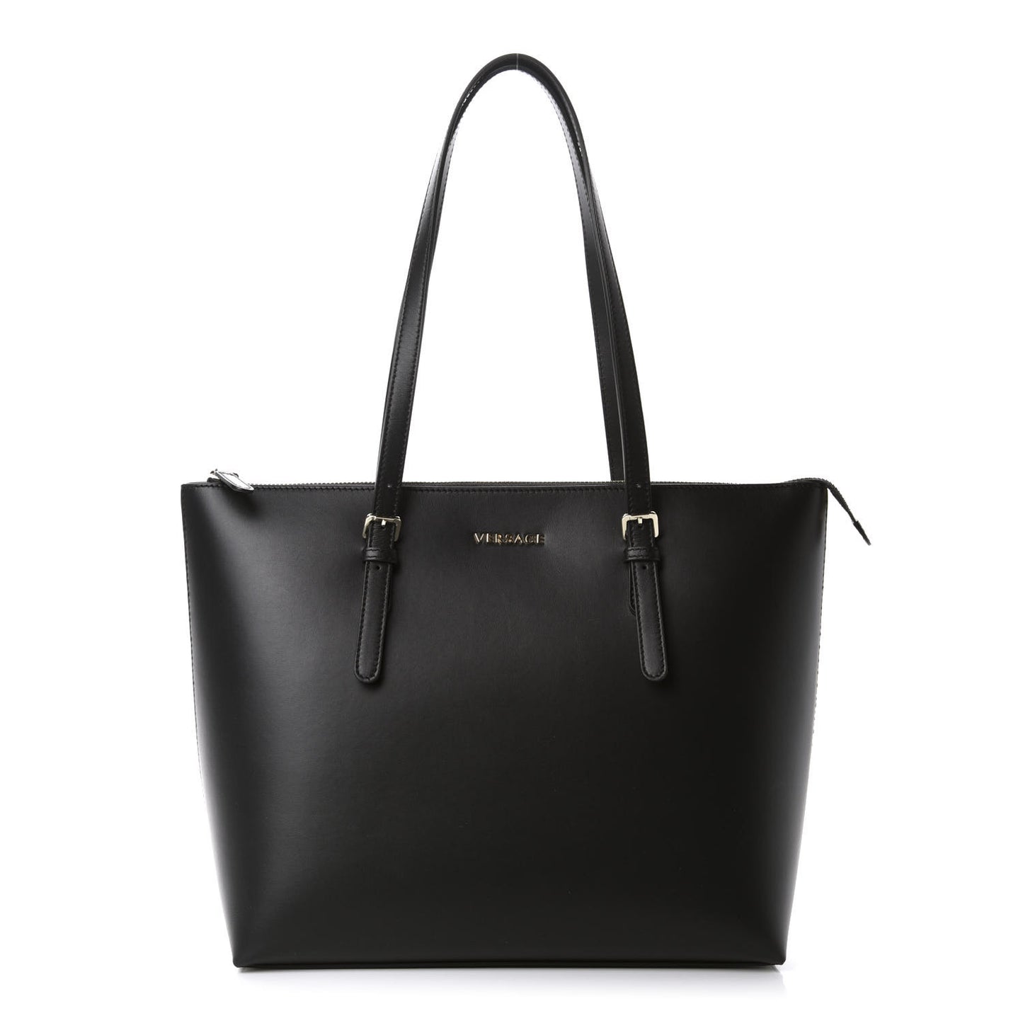 Calfskin Shopping Tote Black