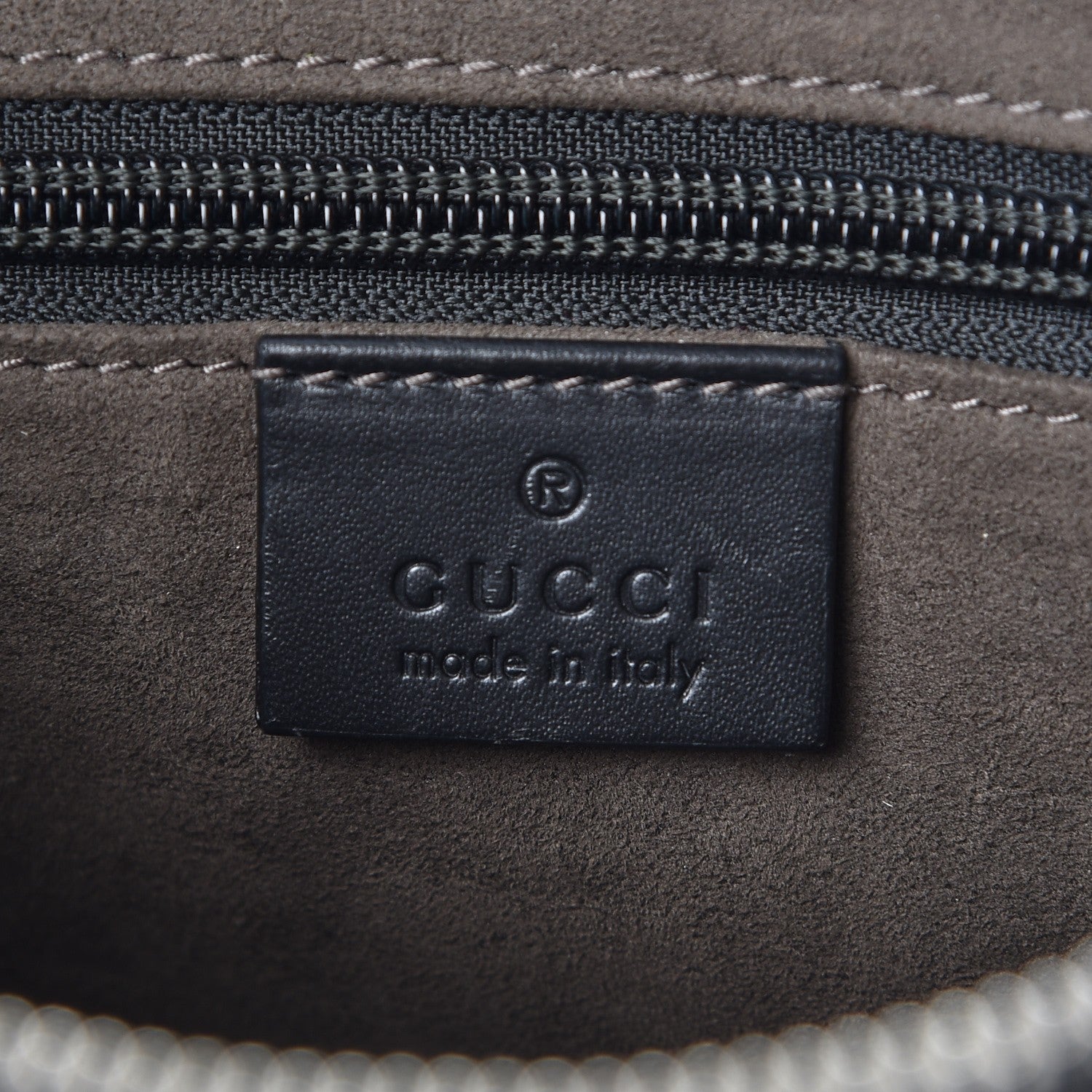 Gucci Guccissima Signature Small Messenger Bag Black 6 of 8