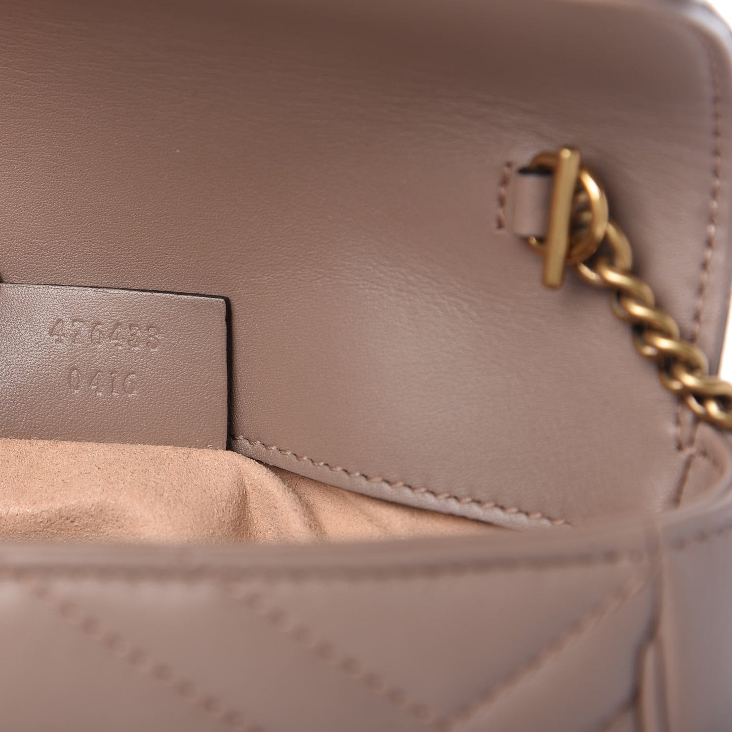 Calfskin Matelasse Super Mini GG Marmont Shoulder Bag Porcelain Rose