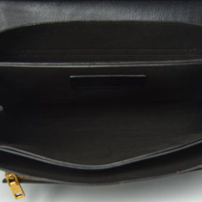 Givenchy Goatskin Suede Large GV3 Flap Black Grey 7 of 9