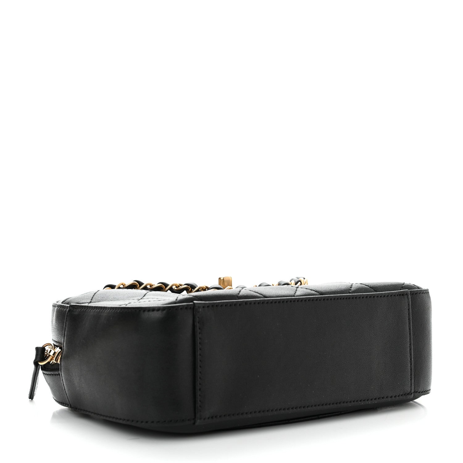 Chanel Goatskin Quilted Chanel 19 Camera Case Black 4 of 10