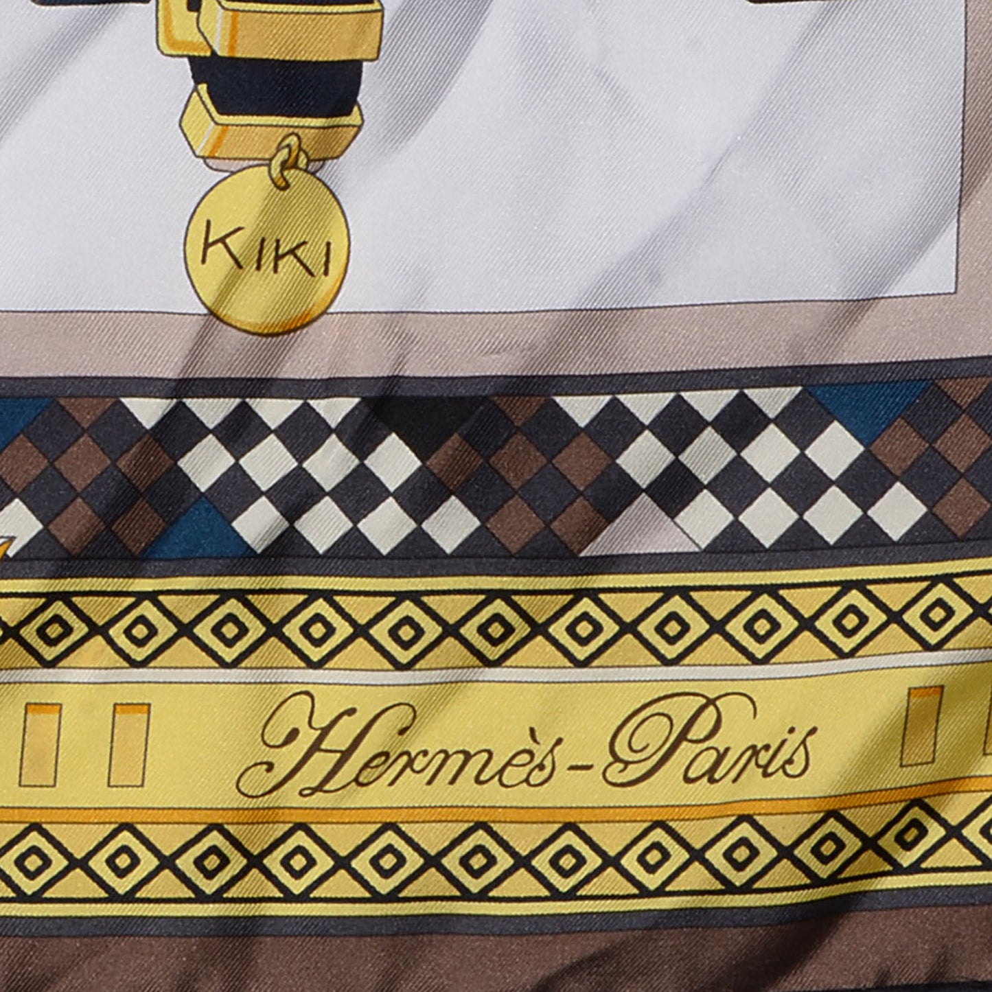 Silk Colliers de Chiens Scarf 90 Jaune
