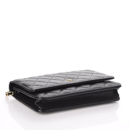 Chanel Caviar Quilted Wallet On Chain WOC Black 4 of 8