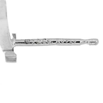 Tiffany Sterling Silver T Smile Stud Earrings 4 of 6