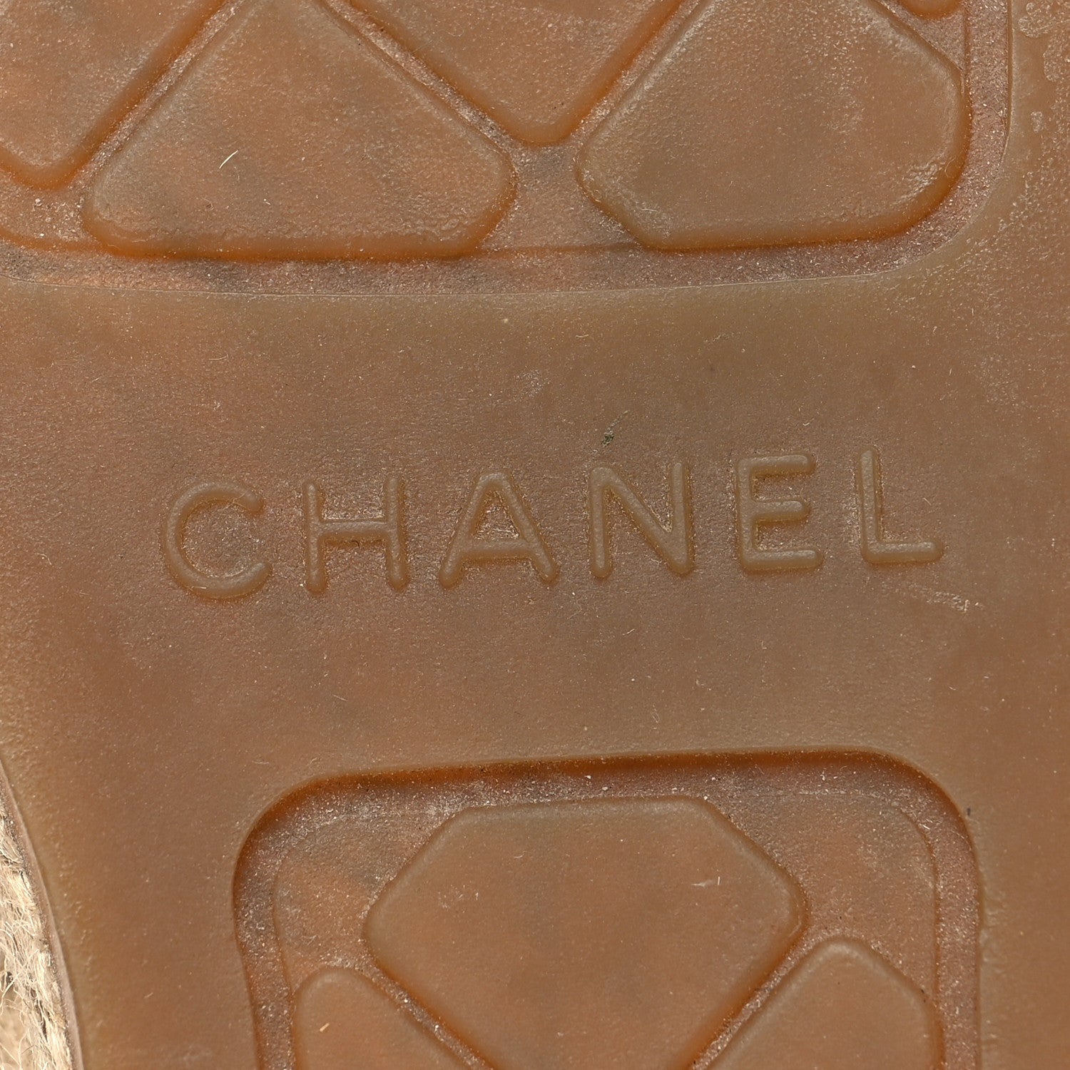 Chanel Braided Fabric Lambskin CC Espadrilles 38 Beige Black 8 of 9