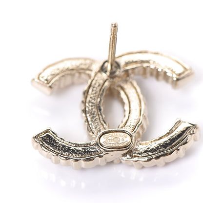 Chanel Crystal Over The Rainbow CC Earrings Gold Multicolor 4 of 4