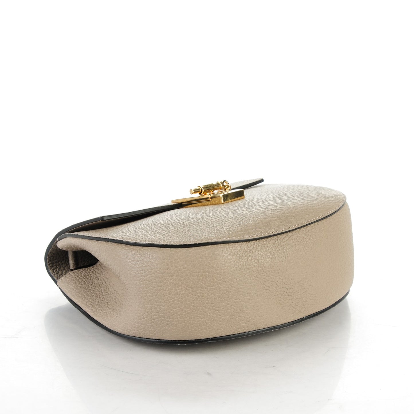 Grained Lambskin Drew Shoulder Bag Motty Grey