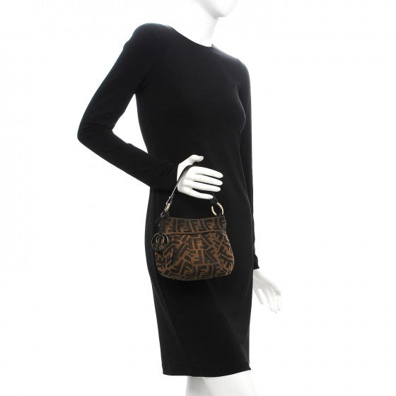 Fendi Zucca Mini Chef Hobo Tobacco 2 of 8