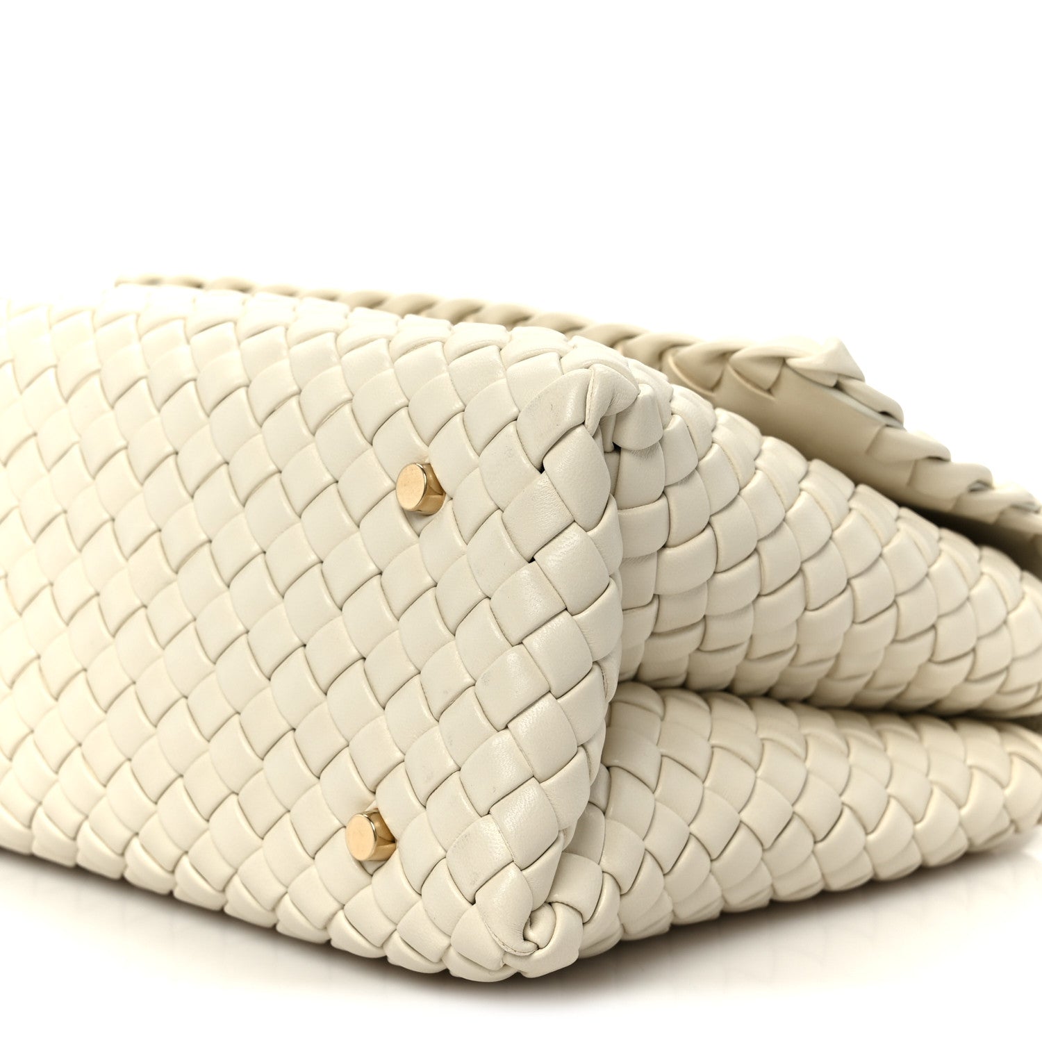 Bottega Veneta Nappa Intrecciato Patti Top Handle Bag Sea Salt 10 of 10