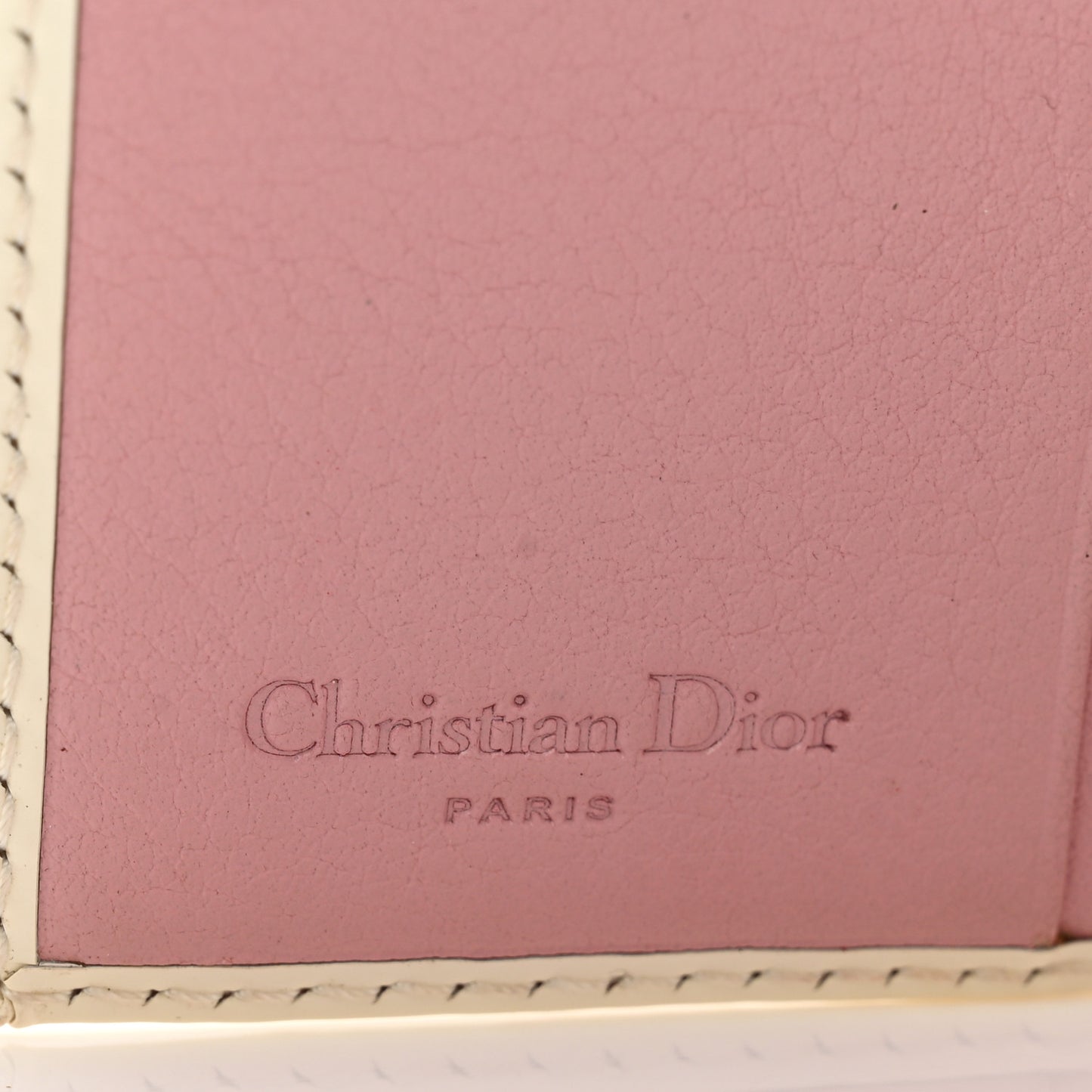 Monogram Girly Flap Compact Wallet Pink
