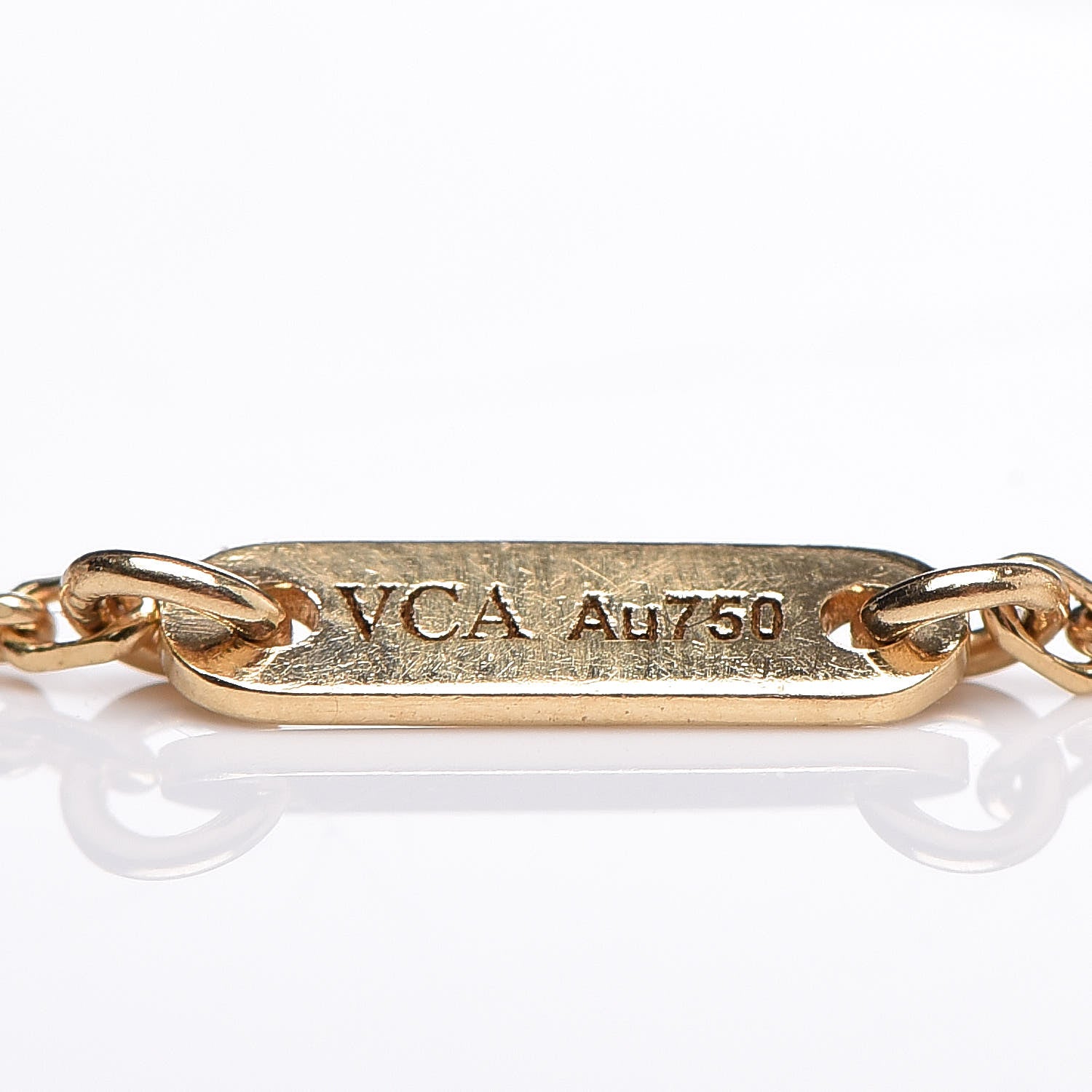 Van Cleef & Arpels 18K Yellow Gold Mother of Pearl Sweet Alhambra Bracelet 6 of 6