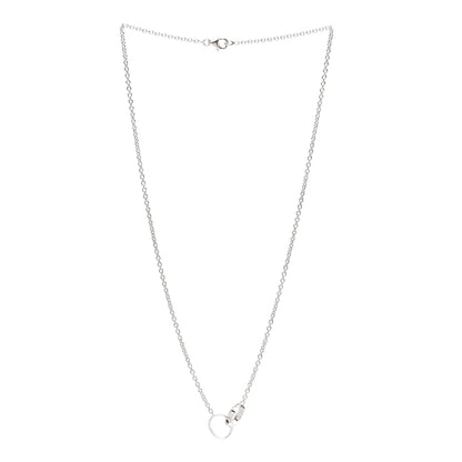 Cartier 18K White Gold Interlocking LOVE Necklace 4 of 4