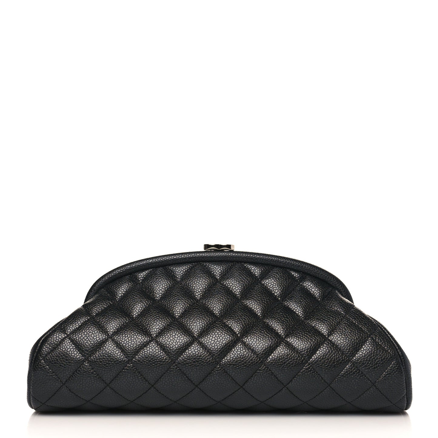 Caviar Quilted Timeless Clutch Black