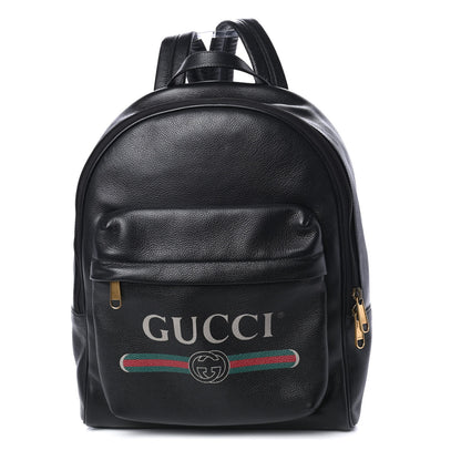 Gucci Calfskin Logo Day Backpack Black 1 of 4
