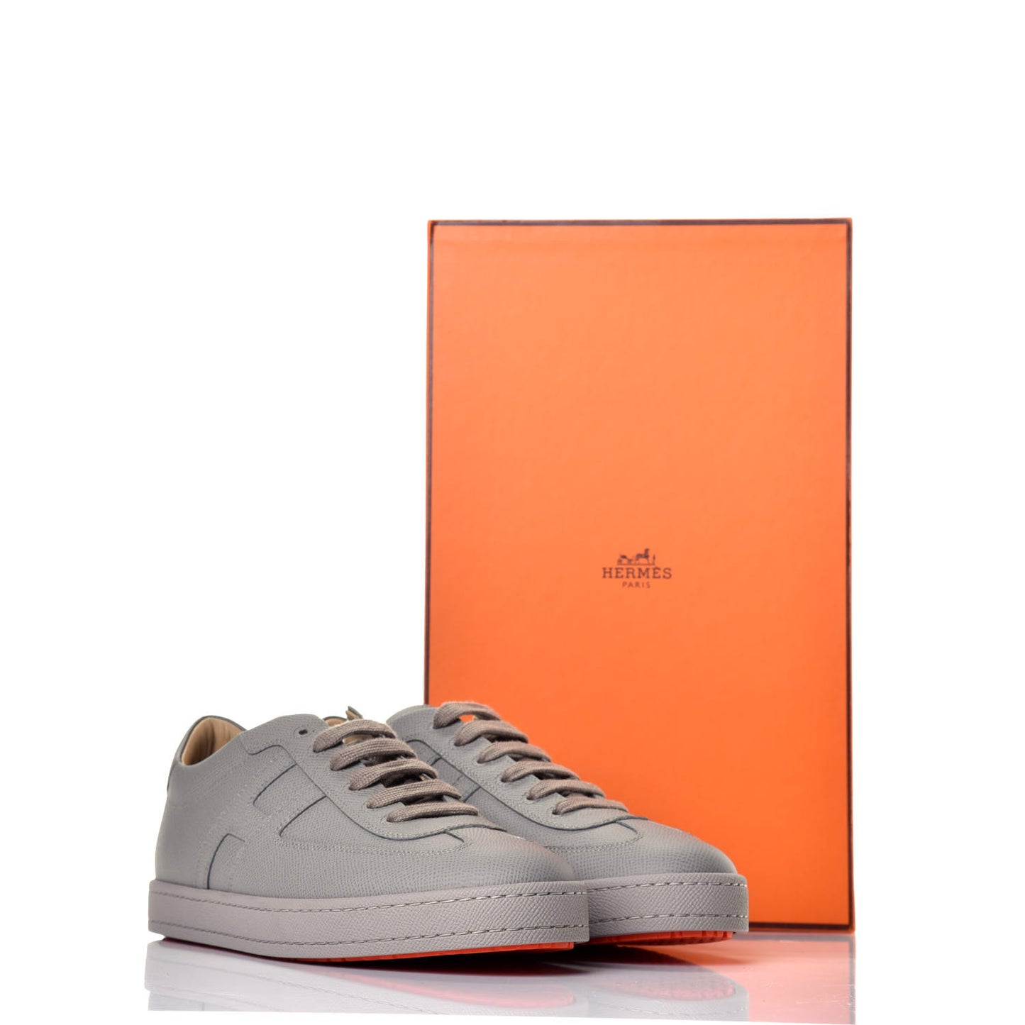 Matte Epsom Calfskin Mens Olympic Sneakers 42 Mastic