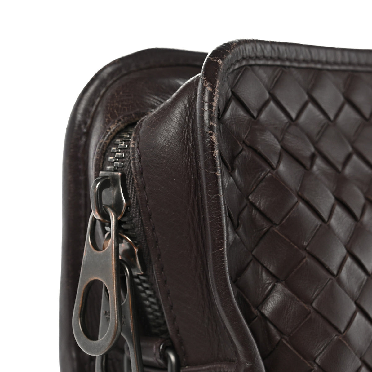 Bottega Veneta Calfskin Leggero Intrecciato Briefcase Ebano 11 of 12