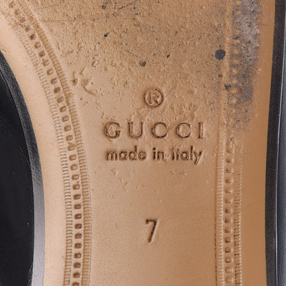 Gucci Calfskin Tiger Embroidered Mens Princetown Slippers 7 Black 8 of 19