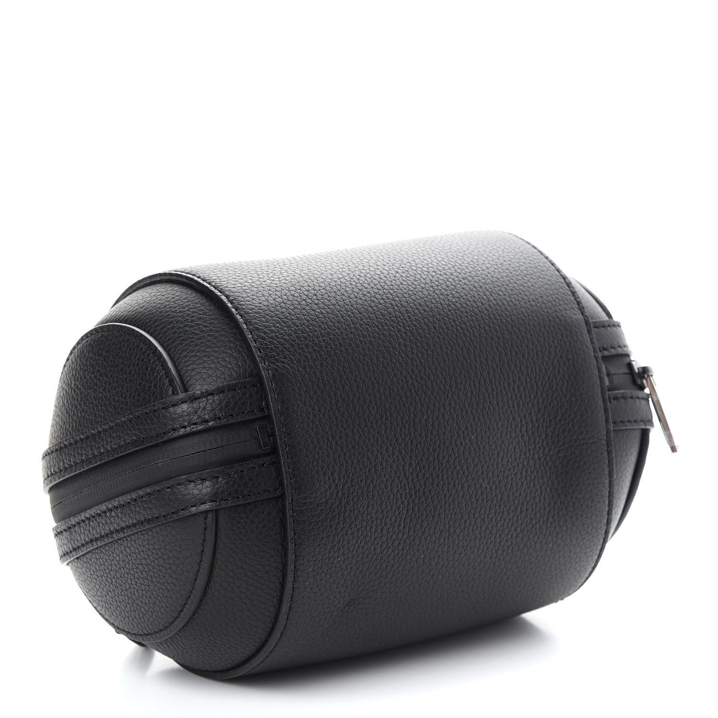 Grained Calfskin Safari Hard Roller Black
