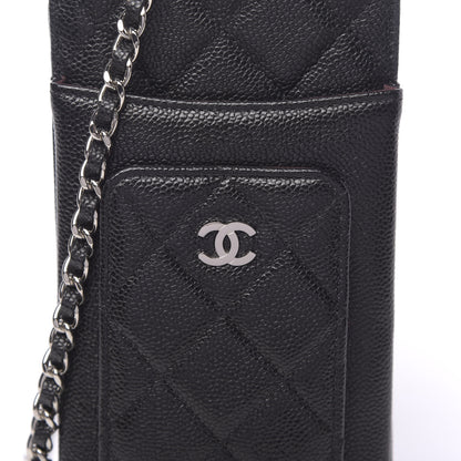 Chanel Caviar Quilted Zip Phone Case Black 13 of 14