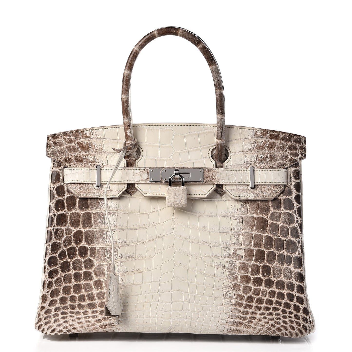 Matte Niloticus Crocodile Himalaya Birkin 30 Blanc