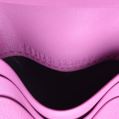 Gucci Calfskin Matelasse GG Marmont Card Case Candy Mousse 7 of 8