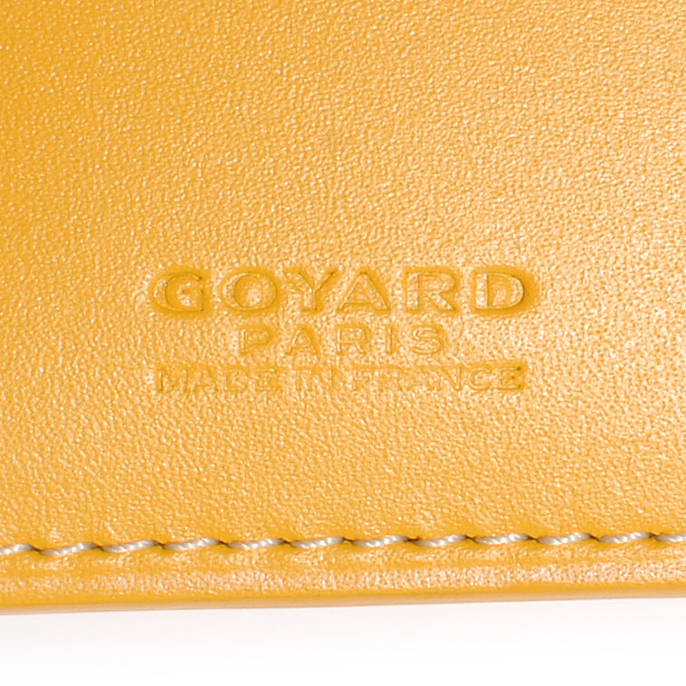 Goyardine Passport Wallet Yellow