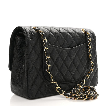 Chanel Caviar Quilted Medium Double Flap Black 3 of 11