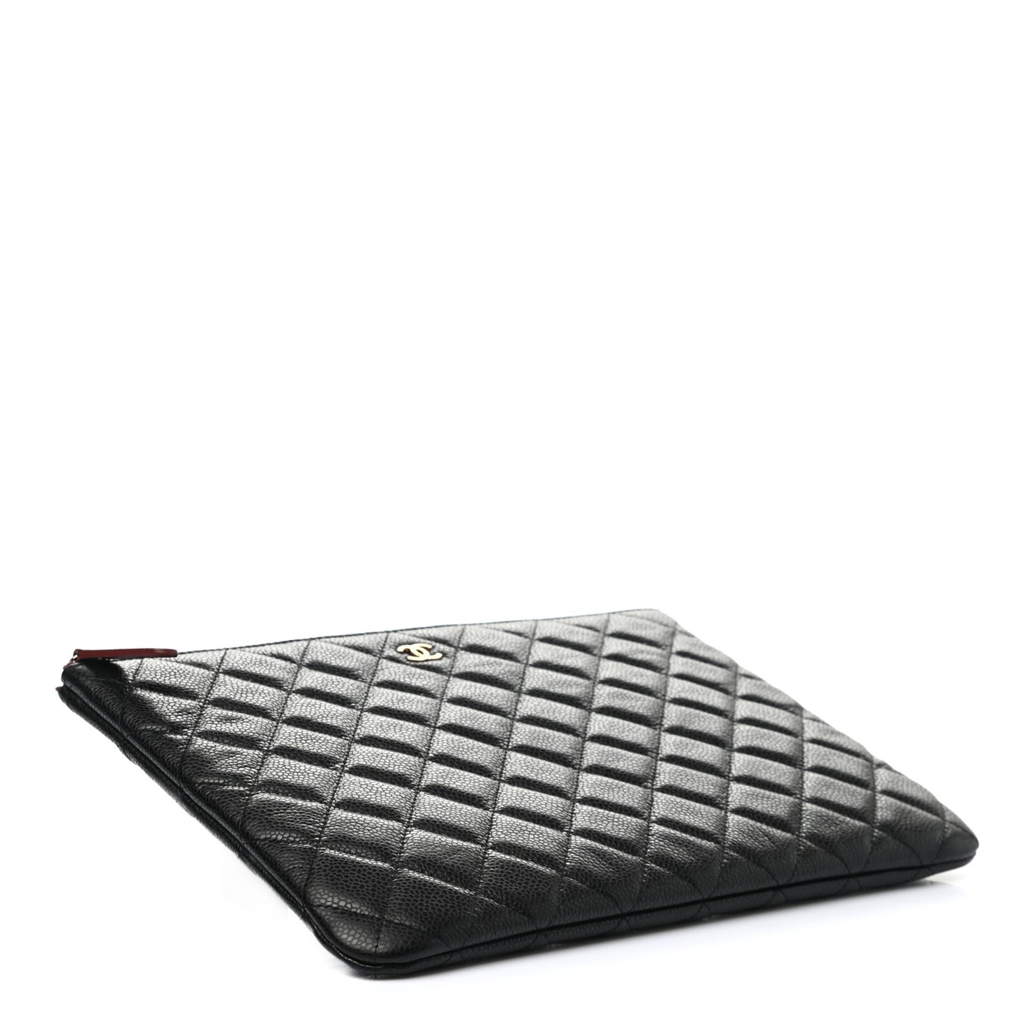 Caviar Quilted Medium Cosmetic Case Black