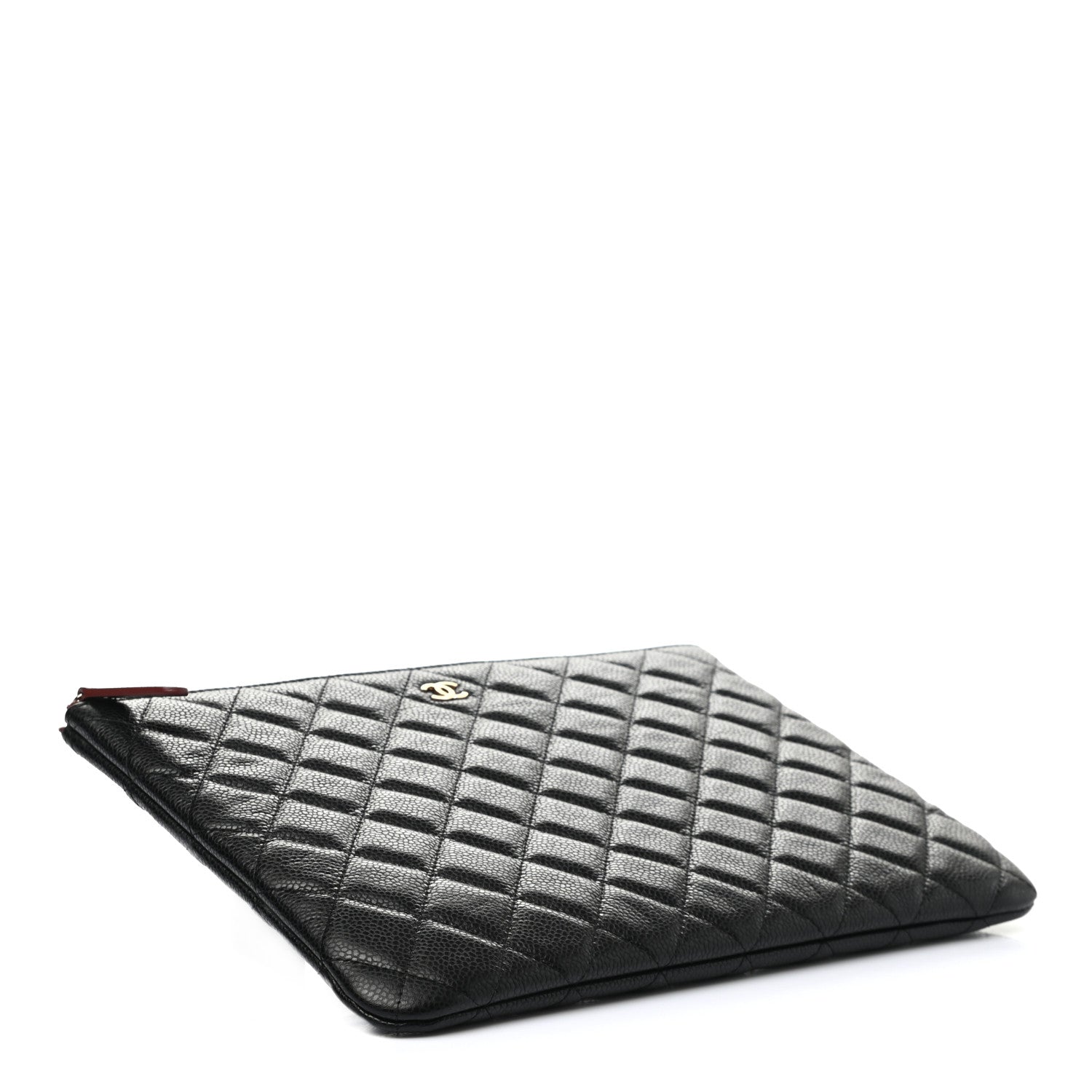 Chanel Caviar Quilted Medium Cosmetic Case Black 4 of 8