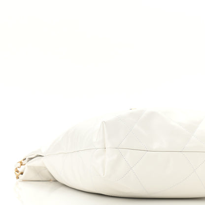Chanel Shiny Calfskin Quilted Small Chanel 22 White 10 of 11