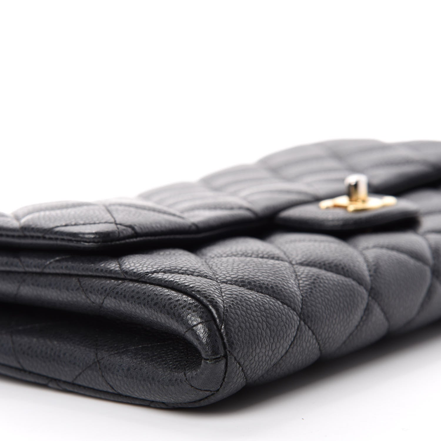 Chanel Caviar Quilted Clutch With Chain Flap Black 6 of 11