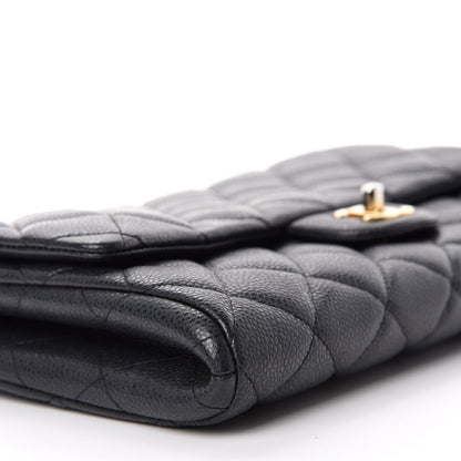 Chanel Caviar Quilted Clutch With Chain Flap Black 6 of 11