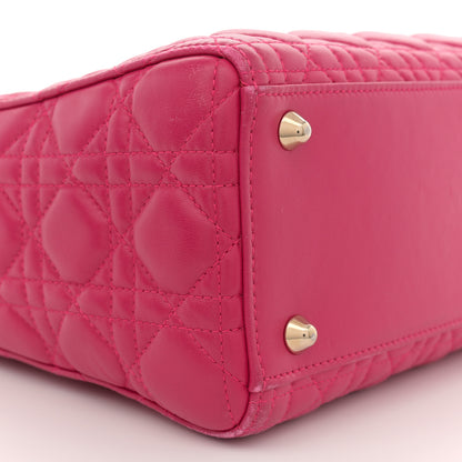 Christian Dior Lambskin Cannage Large Lady Dior Pink 9 of 14