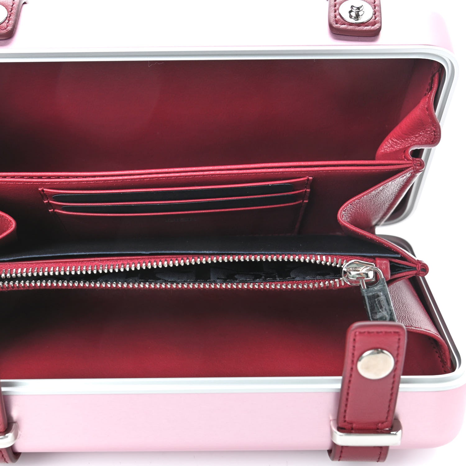 Christian Dior X RIMOWA Aluminum Personal Clutch On Strap Rose 4 of 4