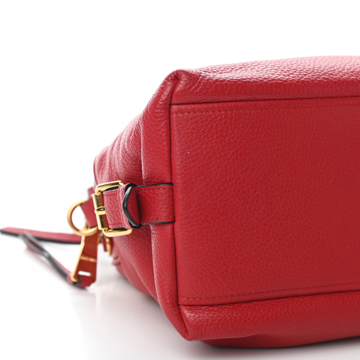 Calfskin Satchel Red