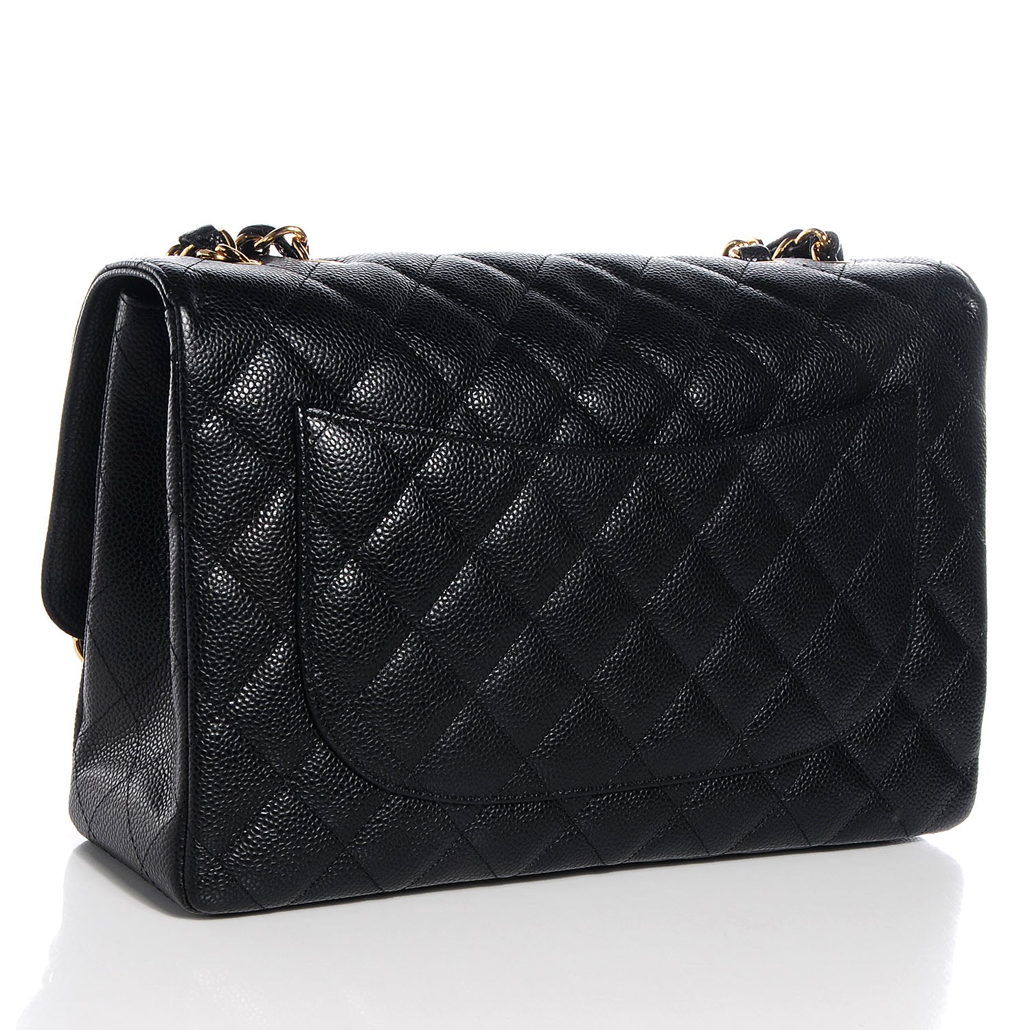 Chanel Caviar Jumbo Single Flap Black 3 of 9