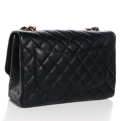 Chanel Caviar Jumbo Single Flap Black 3 of 9