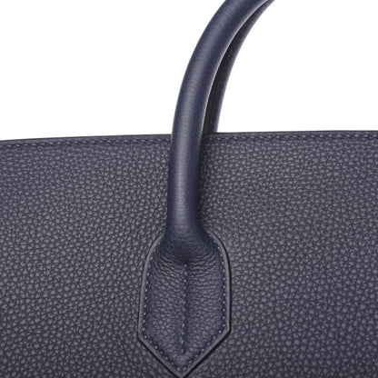 Hermes Togo HAC Travel Birkin 50 Bleu Nuit 10 of 11