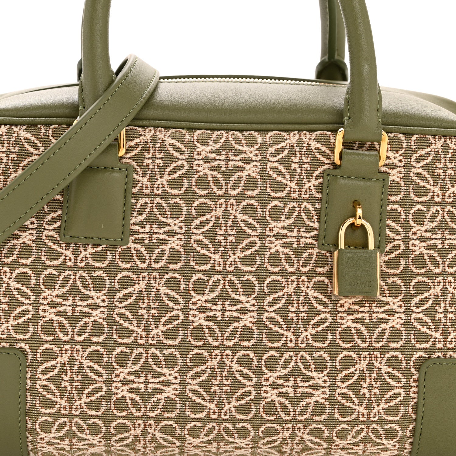 Loewe Jacquard Anagram Calfskin Amazona 23 Avocado Green 7 of 12