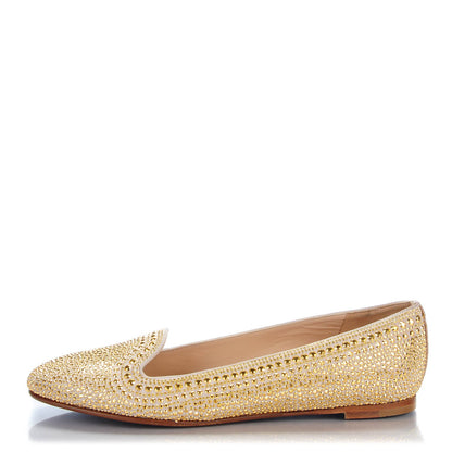 Valentino Garavani Studded Belgian Loafer Flats 38.5 Gold 1 of 9