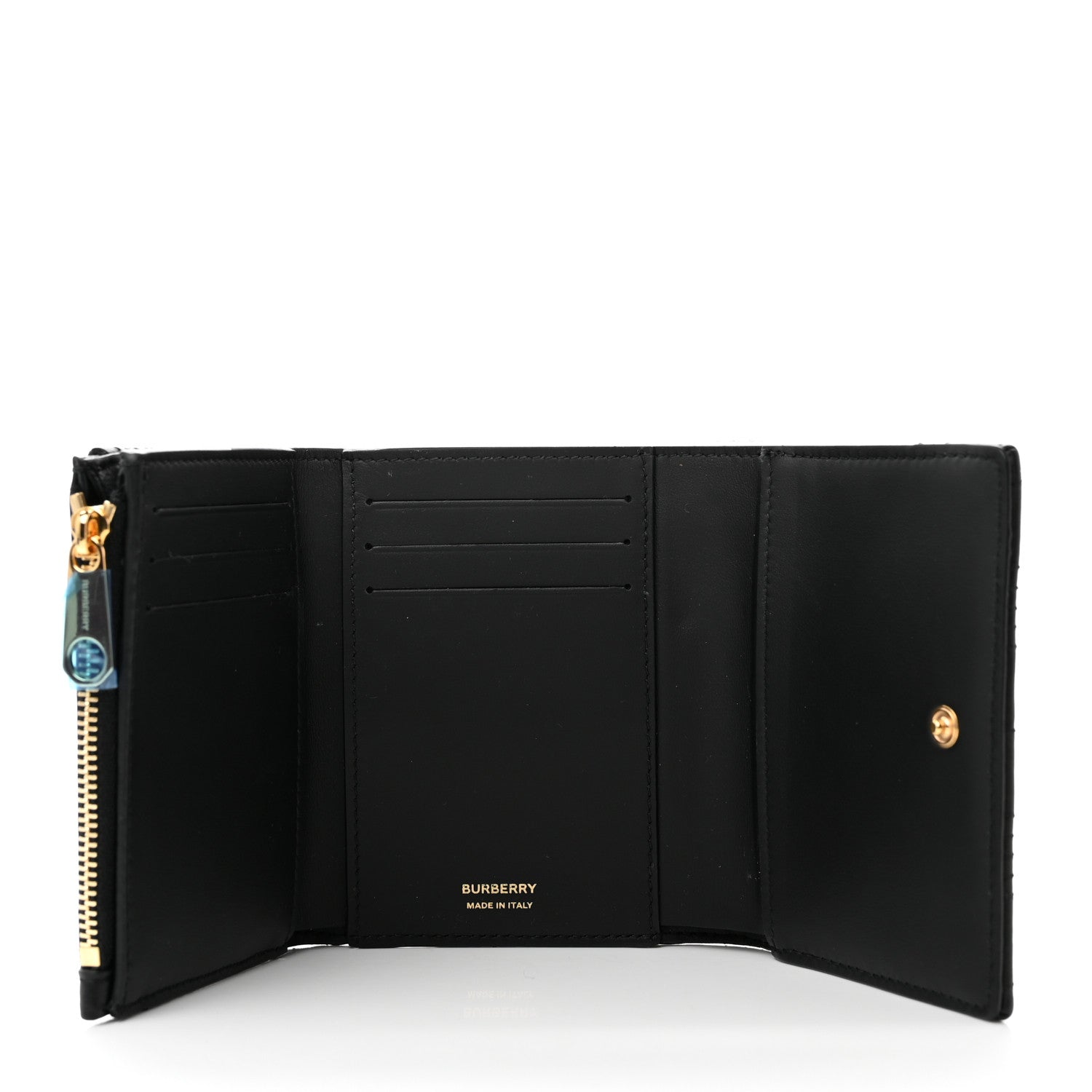 Burberry Lambskin Quilted Small Lola Folding Wallet Black 5 of 7