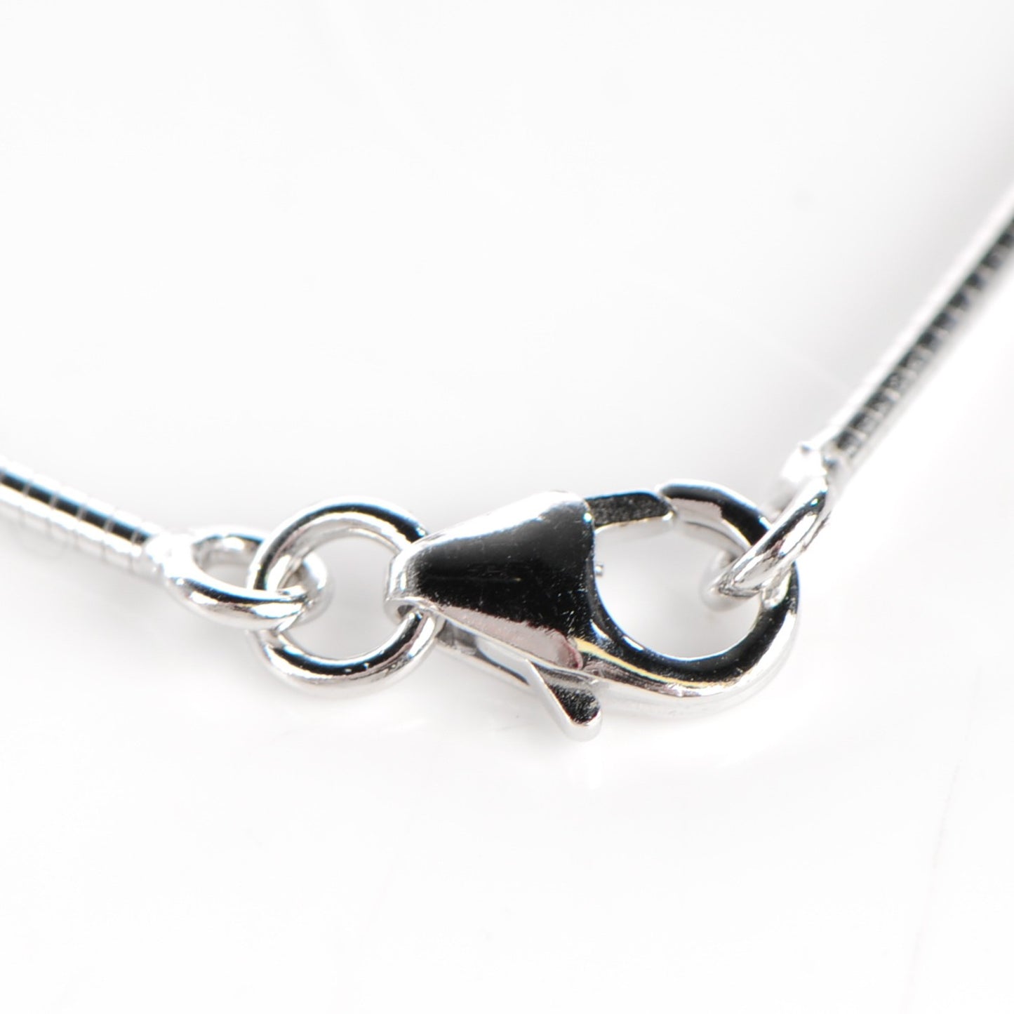 Palladium Laquer Cage d'H Necklace Royal Bleu