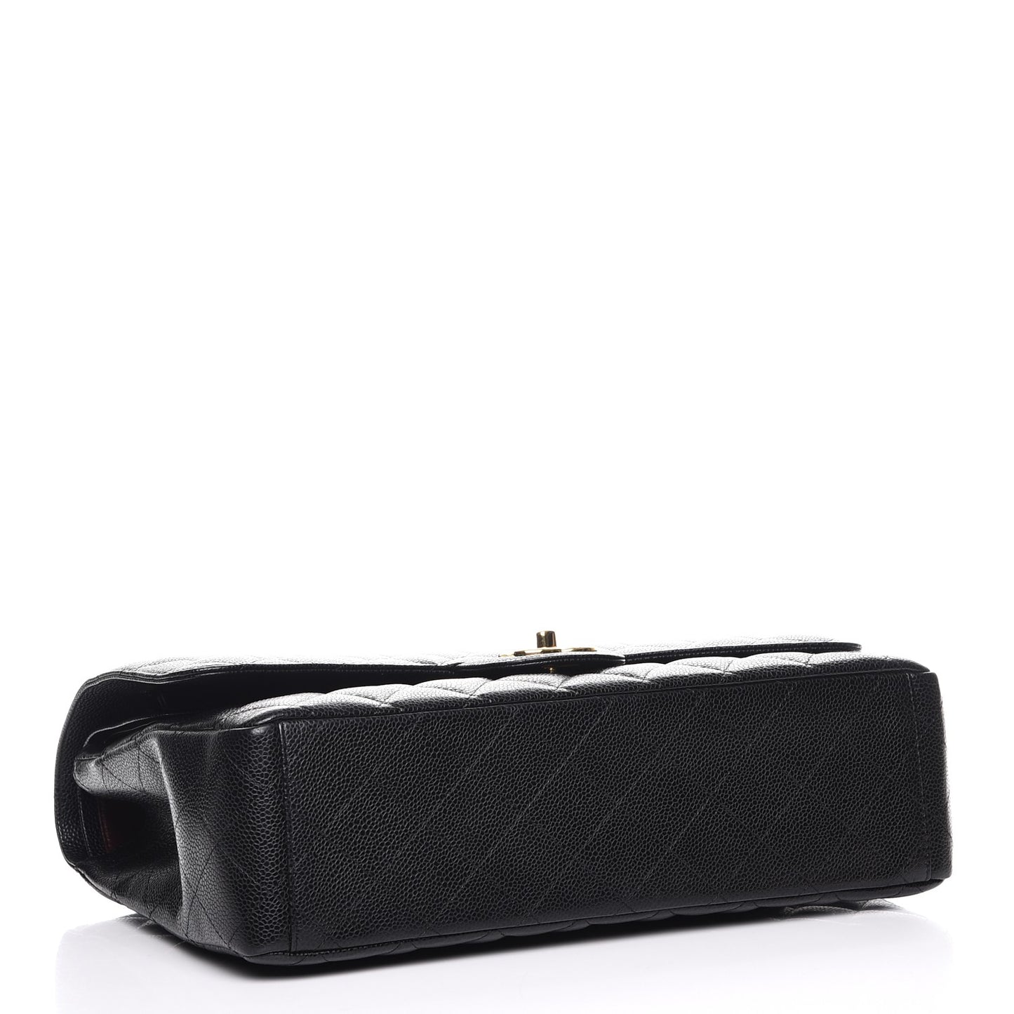 Caviar Quilted Maxi Double Flap Black
