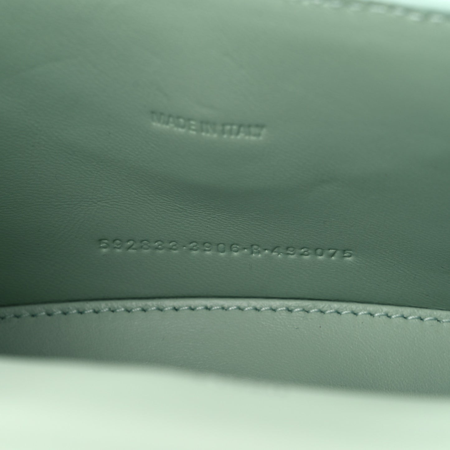 Shiny Calfskin Crocodile Embossed Hourglass Top Handle Bag XS Light Green