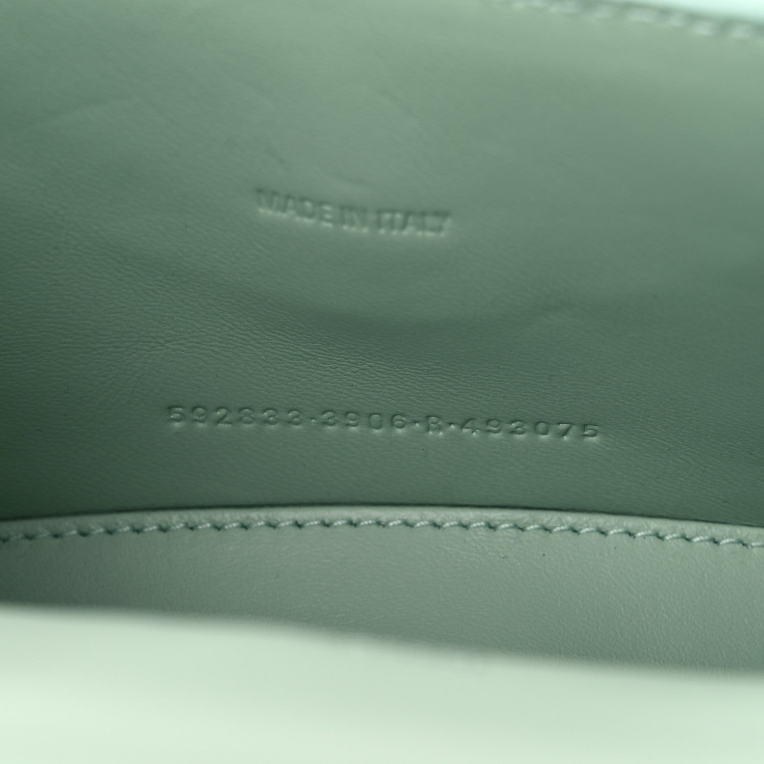 Balenciaga Shiny Calfskin Crocodile Embossed Hourglass Top Handle Bag XS Light Green 8 of 13